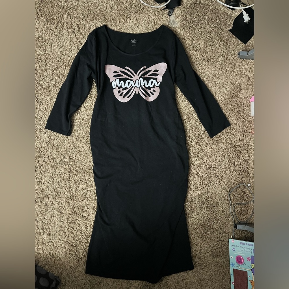 Pressed maternity dress
